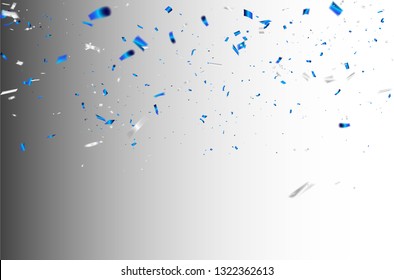 vector illustration. Confetti and ribbons, Celebration background