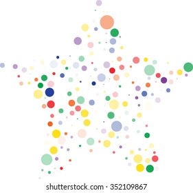 vector illustration of confetti stars