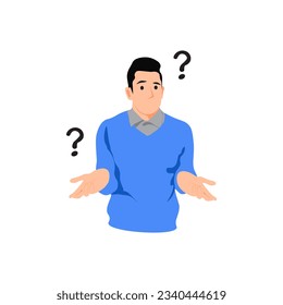 ilustración vectorial de personas confundidas