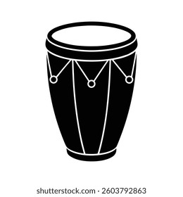 a vector illustration of conga drum