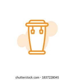Vector illustration, conga icon design template