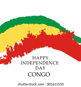 Vector illustration for Congo Independence Day.