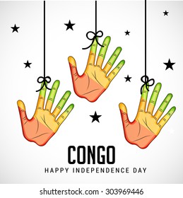 Vector Illustration for Congo independence day.
