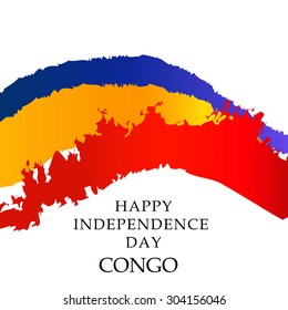 Vector illustration for Congo Independence Day.