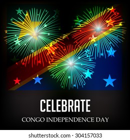 Vector illustration for Congo Independence Day.