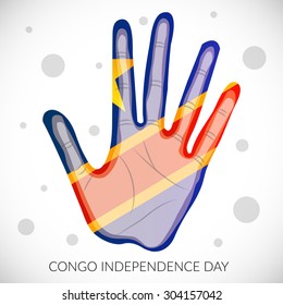 Vector illustration for Congo Independence Day.