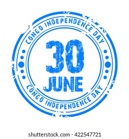 Vector illustration of congo independence day.