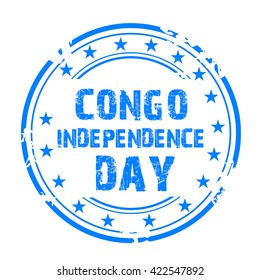 Vector illustration of congo independence day.