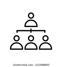 Vector Illustration of connect people. People hierarchy