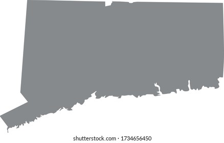 ilustración vectorial del mapa de Connecticut