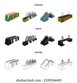 Vector illustration of connection and design icon. Collection of connection and side stock vector illustration.