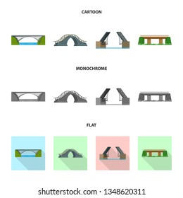 Vector illustration of connection and design icon. Collection of connection and side stock vector illustration.
