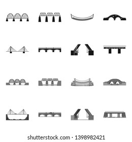 Vector illustration of connection and design icon. Collection of connection and side stock vector illustration.