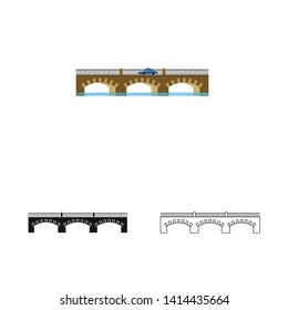 Vector illustration of connection and design icon. Collection of connection and side vector icon for stock.