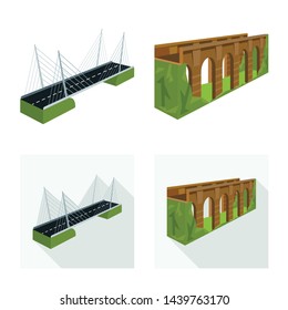 Vector illustration of connection and design icon. Set of connection and side stock vector illustration.