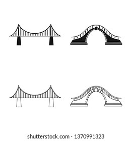 Vector illustration of connection and design logo. Set of connection and side stock vector illustration.