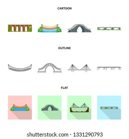 Vector illustration of connection and design symbol. Collection of connection and side stock vector illustration.