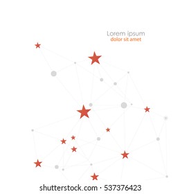 Vector illustration connection stars
