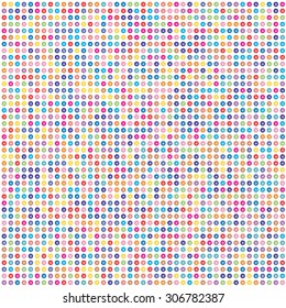 Vector illustration consisting of colorful circles tiles. Creative abstract dots pixel, tile, mosaic geometric background, banner. Pattern for your kitchen, bathroom, floor, pool, roof.