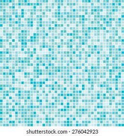 Vector illustration consisting of colorful squares tiles. Creative abstract pixel, tile, mosaic geometric background, banner. Pattern for your kitchen, bathroom, floor, pool, roof.