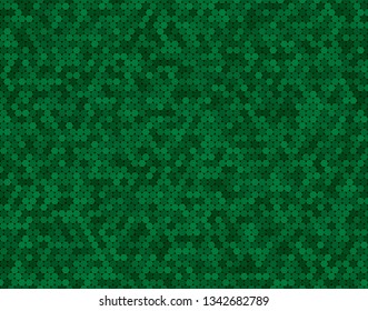 Vector illustration consisting of green circles tiles. Creative abstract dots pixel, tile, mosaic geometric background, banner. Pattern for your kitchen, bathroom, floor, pool, roof.