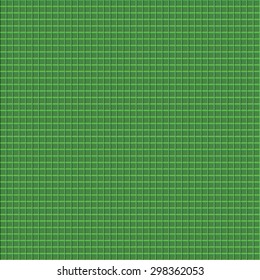 Vector illustration consisting of green squares tiles. Creative abstract pixel, tile, mosaic geometric background, banner. Pattern for your kitchen, bathroom, floor, pool, roof.