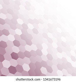 Vector illustration consisting of perspective purple honeycomb tiles. Creative abstract hexagon pixel, tile, mosaic geometric background, banner. Pattern for your kitchen, bathroom, floor, pool.