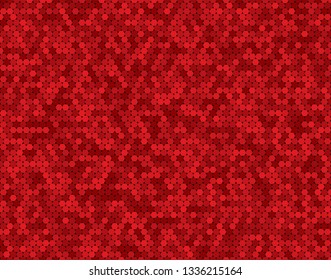 Vector illustration consisting of red circles tiles. Creative abstract dots pixel, tile, mosaic geometric background, banner. Pattern for your kitchen, bathroom, floor, pool, roof.