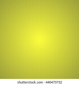 Vector illustration consisting of yellow honeycomb tiles. Creative abstract hexagon pixel, tile, mosaic geometric background, banner. Pattern for your kitchen, bathroom, floor, pool, roof.