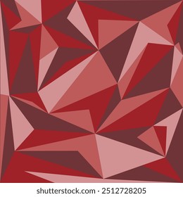 La Ilustración vectorial consiste en triángulos rojos y rosados. Imprimir para la ropa. EPS10
