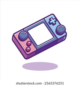 Vector illustration with CONSOLE GAME CONTROLLER. This image is great for stickers or t-shirt designs.