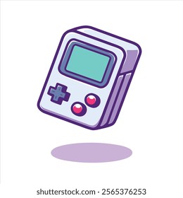 Vector illustration with CONSOLE GAME CONTROLLER. This image is great for stickers or t-shirt designs.