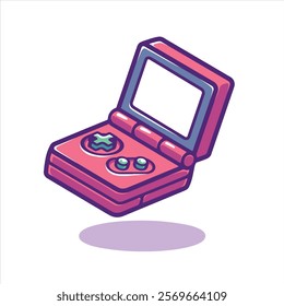 Vector illustration with CONSOLE GAME CONTROLLER. This image is great for stickers or t-shirt designs.