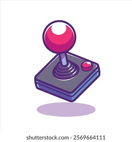 Vector illustration with CONSOLE GAME CONTROLLER. This image is great for stickers or t-shirt designs.