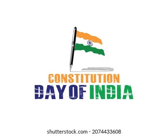 Vector illustration of Constitution Day of India, Law day is also known as Constitution Day or Samvidhan Divas. It is observed on 26 November to commemorate the adoption of the Constitution of India.