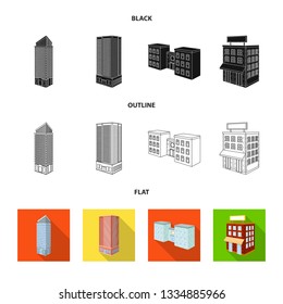 Vector illustration of construction and building icon. Set of construction and estate stock vector illustration.