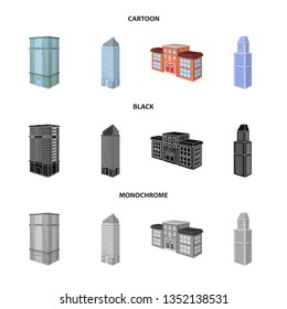 Vector illustration of construction and building icon. Collection of construction and estate stock vector illustration.