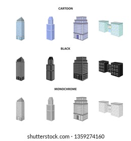 Vector illustration of construction and building icon. Set of construction and estate stock vector illustration.
