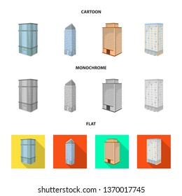 Vector illustration of construction and building sign. Set of construction and estate stock vector illustration.
