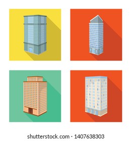 Vector illustration of construction and building sign. Collection of construction and estate stock vector illustration.