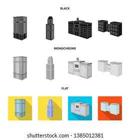 Vector illustration of construction and building symbol. Set of construction and estate vector icon for stock.