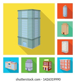Vector illustration of construction and building symbol. Collection of construction and estate stock vector illustration.