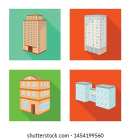 Vector illustration of construction and building symbol. Set of construction and estate stock vector illustration.