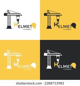 Ilustración vectorial. Logo de la empresa de construcción