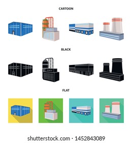 Vector illustration of construction and equipment sign. Collection of construction and manufacturing vector icon for stock.