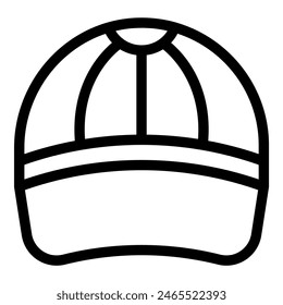 Ilustración vectorial de un sombrero duro de construcción en un estilo de arte de línea simple