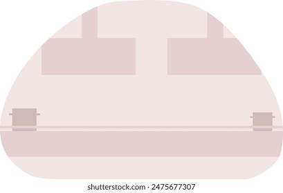 Casco de construcción de Ilustración vectorial aislado de fondo blanco colores claros. Equipos de seguridad, trabajadores de la construcción, ingenieros, trabajadores industriales. Seguridad en el lugar de trabajo, con