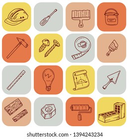 Vector Illustration from construction icons set. Good for card, poster, banner, invitation, postcard, icon. EPS 10