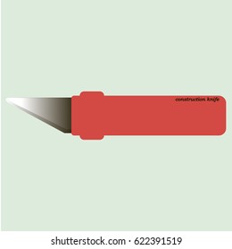 vector illustration of a construction knife