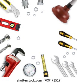 Vector illustration of Construction repair tools icon set